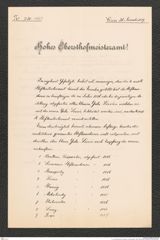 k.k. naturhistorisches Hofmuseum, Intendanzakten 1885-1896 (Hauer), Aktenzahl Z.750/1889, Seite 1